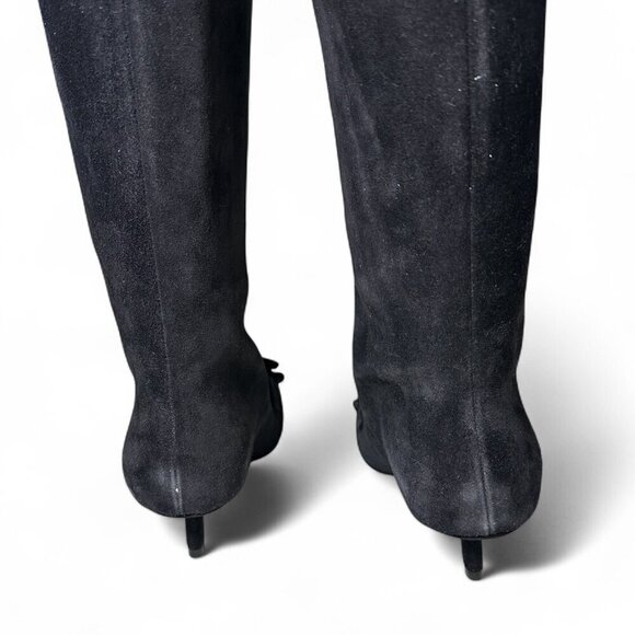 Burberry Women's Knee-High Suede Storm Boot with Bow EU 36 NEW IN BOX - Picture 6 of 16